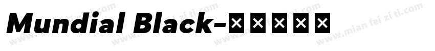 Mundial Black字体转换